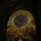 Un instant de l'espectacle 'Camins de llum' que es pot veure a la catedral de Tarragona