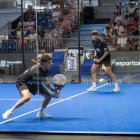 Partit de pàdel entre Coello i Tapia.