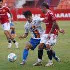Pau Martínez, durant el partit davant de l’Andorra.