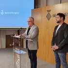 El diputat de Promoció Econòmica i Ocupació, Pere Granados i el vicepresident Rubén Viñuales.