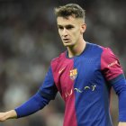 Marc Casadó, durant un partit amb el Barça.
