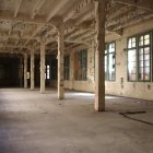 Imatge de l’interior de la primera planta de la Tabacalera.