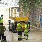 Imatge dels operaris al túnel.