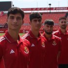 Imatge dels quatre capitans del Nàstic.