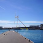 Imatge dels molins flotants al Port de Tarragona.