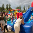 Ahir es van tornar a programar activitats amb aigua com la festa de l’escuma i els tobogans d’aigua.