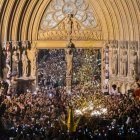 Imatge d’arxiu d’una edició passada de les festes de Santa Tecla durant l’entrada del Braç a la Catedral de Tarragona.