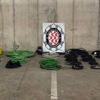 Cables elèctrics recuperats per la Guàrdia Urbana de Tarragona.