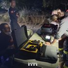 Imagen del dispositivo que se está llevando a cabo para encontrar a la mujer desaparecida.