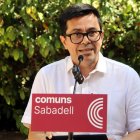 El secretari primer de la Mesa del Congrés i diputat dels Comuns, Gerardo Pisarello, a Sabadell