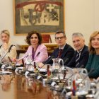 Imatge d'arxiu dels ministres Díaz, Montero, Bolaños, Grande Marlaska, Alegria i Planas