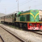 Imatge de la locomotora Yeyé guardada el Museu del Ferrocarril de Móra la Nova