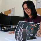 La doctora en Infermeria, sotsdirectora del Campus Terres de l'Ebre de la URV i investigadora principal del projecte, Georgina Casanova, al seu despatx.