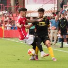 Álex Jiménez durant el partit.