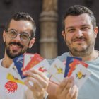Júlio Aliau i Marc Domec, que han ideat i comercialitzat el joc amb la marca Mel i Mató.