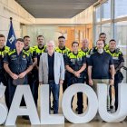 Imatge dels nous agents de la Policia Local de Salou