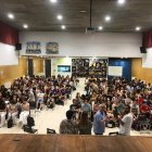 Un instant de la xerrada sobre el Retaule de Santa Tecla.