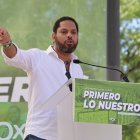 El líder de Vox a Catalunya, Ignacio Garriga, durant l'acte d'inici de curs polític aquest dissabte