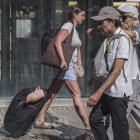 Turistes caminant per Barcelona