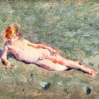 L’oli ‘Nen nu a la platja de Portici’, (1874), prové del fons del Museu Sant Telmo.