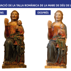 Abans i després de la restauració.