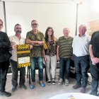 Organitzadors, artistes i col·laboradors del projecte ‘Jornal’, que es va presentar ahir a Tarragona.