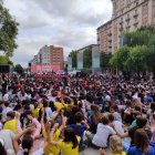 El Correllengua Reus s'ha presentat a la comunitat educativa a la plaça de la Llibertat.