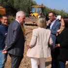 La presidenta i vicepresidents de la Diputació de Tarragona visitant Amposta.