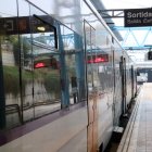 El tren a l'estació de Vic