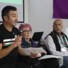 Imatge del debat organitzat per UGT a Tarragona sobre la situació a Palestina