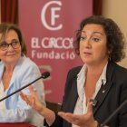 La consellera d’Economia i Finances, Alícia Romero, durant la conferència a El Círcol.