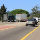 Imatge del tram afectat a l'N-420.