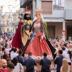 Imatge del Gegant de la Porra, la Geganta i els Gegantons.