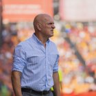 El tècnic del Nàstic Luis César durant un duel d'aquest curs.