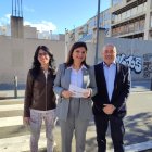 Elisa Vedrina, diputada al Congrés dels Diputats, acompanyada dels regidors del PP a Reus.