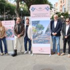 Imatge dels impulsors del projecte d'intervenció a la Rambla Nova de Tarragona.