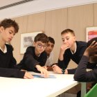 Imatge d'arxiu d'lumnes del col·legi Lestonnac de Lleida