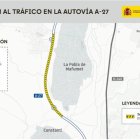 Imatge del tram afectat.