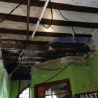 La part del local més afectada per les humitats generades al pati interior de l’edifici.