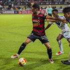 Xavi Jaime durant el duel de Copa contra l'Europa.