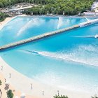 Model de la llacuna artificial creada al Brasil, similar a la proposta de Cunit.