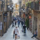 Imatge d'arxiu del carrer Major a la Part Alta.