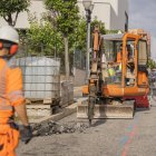 Imatge d'arxiu de les obres de renovació de l'avinguda Andorra.