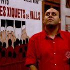 Ramsis Hijazi, refugiat palestí, i membre de la Colla Joves Xiquets de Valls.