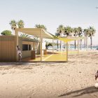 Imatge digital dels models de les noves guinguetes de sostre triangular que s’instal·laran a Cambrils