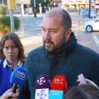 El conseller d'ERC, Xavi Puig, durant la compareixença.