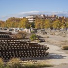 Estat actual de la platja de vies, a tocar de l’avinguda del Comerç.
