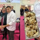 El helado ganador es una elaboración única que combina turrón de avellanas de Reus, salsa de vermut con naranja y carquinyolis.