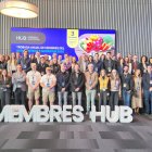 Fotografia de representants de les empreses i institucions participants en la trobada del Hub Foodtech & Nutrition