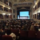 Fotografia de l'acte de celebració del 20è aniversari de l'IISPV al Teatre Bartrina.